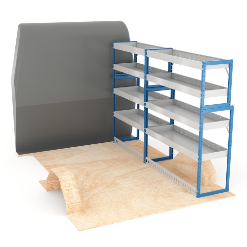Adjustable Shelf (Offside) Sprinter SWB Racking System